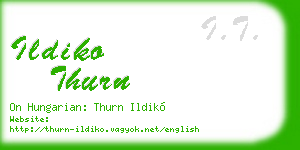 ildiko thurn business card
